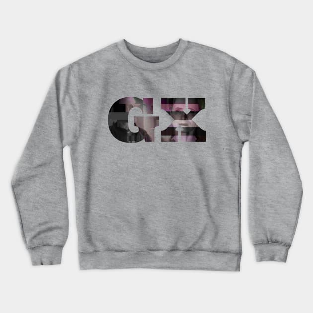 Glitch GX Text Image Crewneck Sweatshirt by terrybain